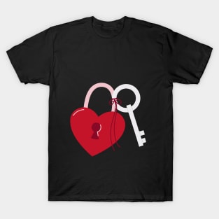 heart lock beautiful art T-Shirt